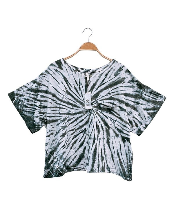 Fabina Twist Cotton Tie Dye Tee