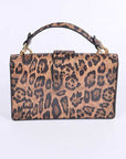 2 In 1 Leopard Printed Clear Bag