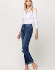 Flying Monkey Distressed Double Cuffed Mom Jean - Online Only - My Pampered Life Seattle