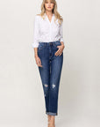 Flying Monkey Distressed Double Cuffed Mom Jean - Online Only - My Pampered Life Seattle