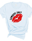 Cowboys Only with Lips softstyle Tee