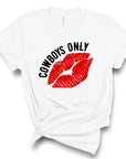 Cowboys Only with Lips softstyle Tee