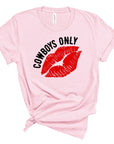 Cowboys Only with Lips softstyle Tee