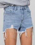 Denim Lab USA Rhinestone Denim Shorts