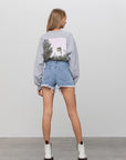 Denim Lab USA Rhinestone Denim Shorts