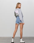 Denim Lab USA Rhinestone Denim Shorts