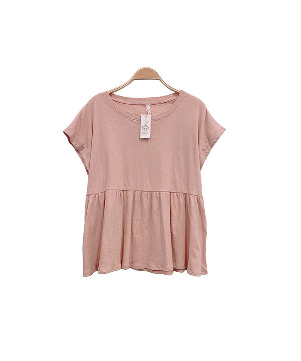 Fabina Babydoll Crop T-Shirt