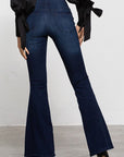 Denim Lab USA Mid-Rise Banded Wider Flare Jeans