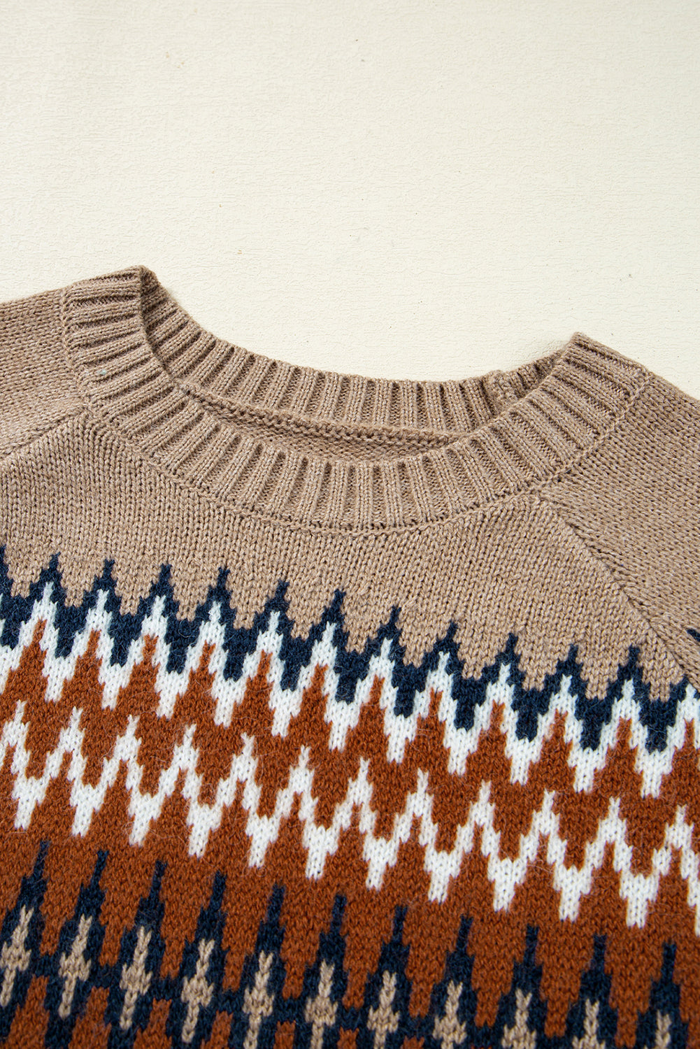 Western Geometric Knit Sweater