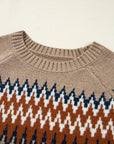Western Geometric Knit Sweater