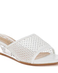 Tempra Mesh Clear Heel Wedge Sandals