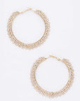 Rhinestone 60MM Iconic Hoop Earrings