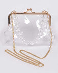 Iconic Pearl Handle Clear Bag