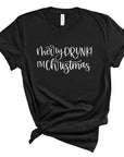 Merry Drunk I'm Christmas  Crew Neck Tee