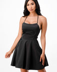 La Scala Satin Fit Flare Dress