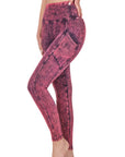 Zenana Mineral Washed Full Length Leggings - Online Only