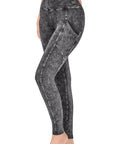 Zenana Mineral Washed Full Length Leggings - Online Only