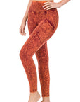 Zenana Mineral Washed Full Length Leggings - Online Only