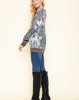 PLUS Tie Dye Raglan Two Tone Tunic