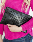 Skya Studded Hand Clutch Bag Handbag