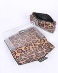 2 In 1 Leopard Print Cleared Bag Set