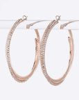 Rhinestone Overlap Iconic Hoops