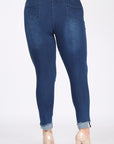 Plus Size High Waist Distressed Jeggings Pants