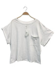 Fabina Pocket Oversized Crop Tee