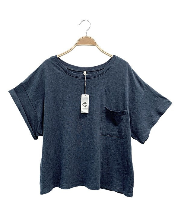 Fabina Pocket Oversized Crop Tee