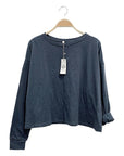 Fabina Cotton Oversized Long Sleeve Tee