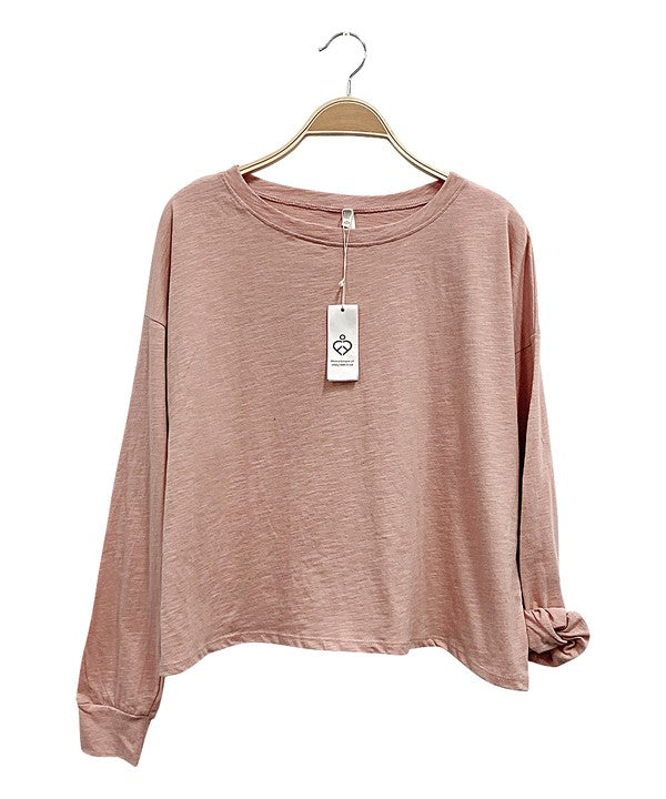 Fabina Cotton Oversized Long Sleeve Tee