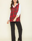 Red Plaid Vest