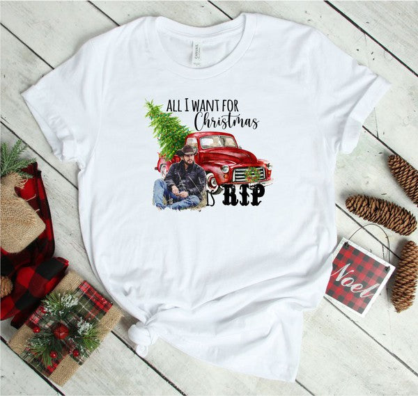 All I Want For Christmas Is Rip Crew Neck Tee