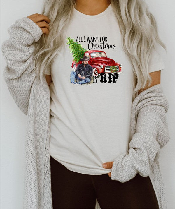 All I Want For Christmas Is Rip Crew Neck Tee