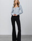 Insane Gene Mid-Rise Banded Wider Flare Jeans