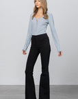 Insane Gene Mid-Rise Banded Wider Flare Jeans