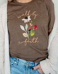 Walk By Faith Flowers Spring Time Tee