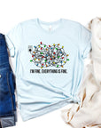 Christmas Lights  Im Fine Crew Neck Tee