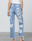 Insane Gene Heavy Destroyed Straight Jeans