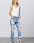 Insane Gene Heavy Destroyed Straight Jeans