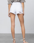 Denim Lab USA High Rise Denim White Shorts