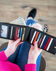 Slim Credit Card Zipper Wallet