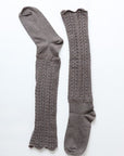 Shell Stitch Crew Socks