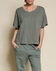 Fabina Pocket Oversize V-Neck