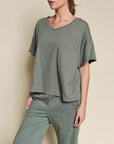 Fabina Pocket Oversize V-Neck