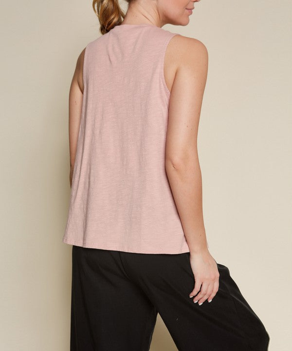 Fabina V-Shape Sleeveless Top