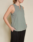 Fabina V-Shape Sleeveless Top