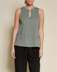 Fabina V-Shape Sleeveless Top