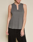 Fabina V-Shape Sleeveless Top