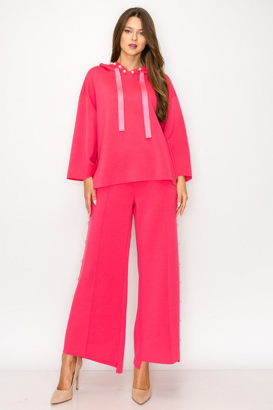 Francine French Scuba Pearl Hoodie - Light Colors